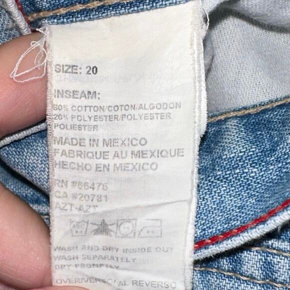 Vintage Tommy Hilfiger Stitched Flag Boyfriend Frayed Light Denim Shorts - Picture 5 of 7